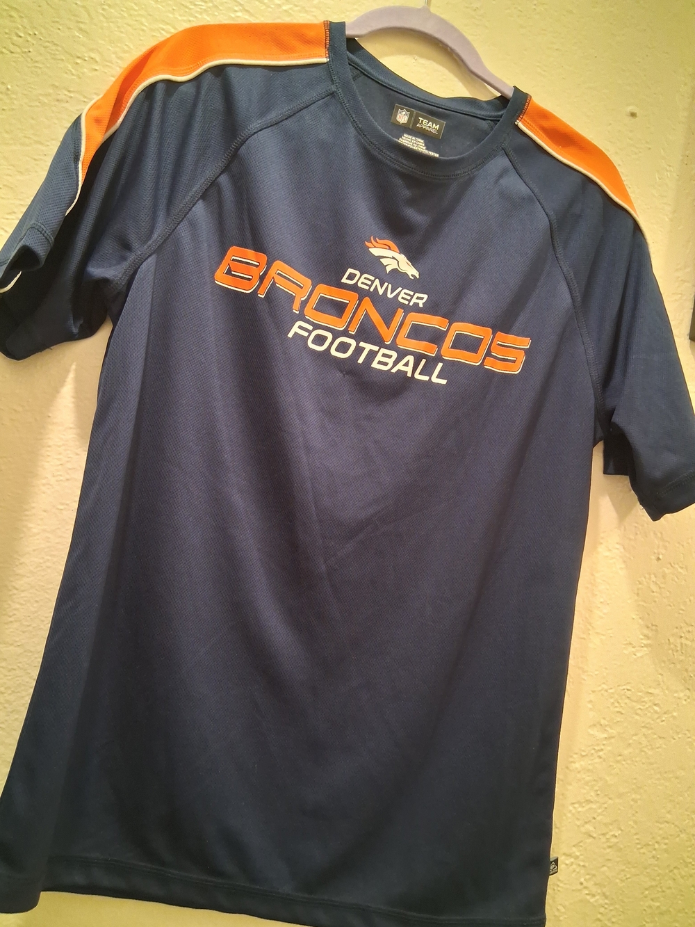 NFL Denver Broncos Navy and Orange Short-Sleeve Team Shirt